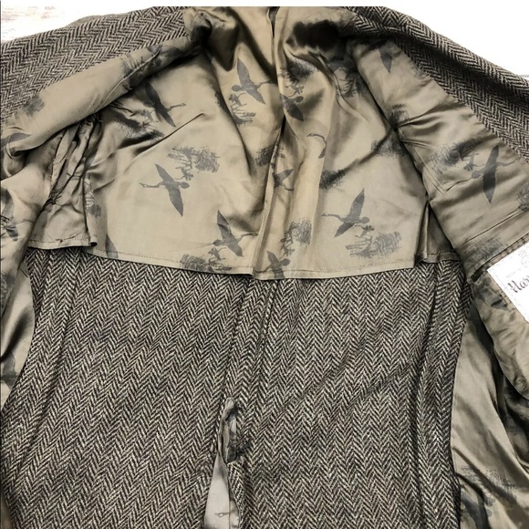 Vintage Harris Tweed Herringbone Blazer Jacket - Picture 3 of 11